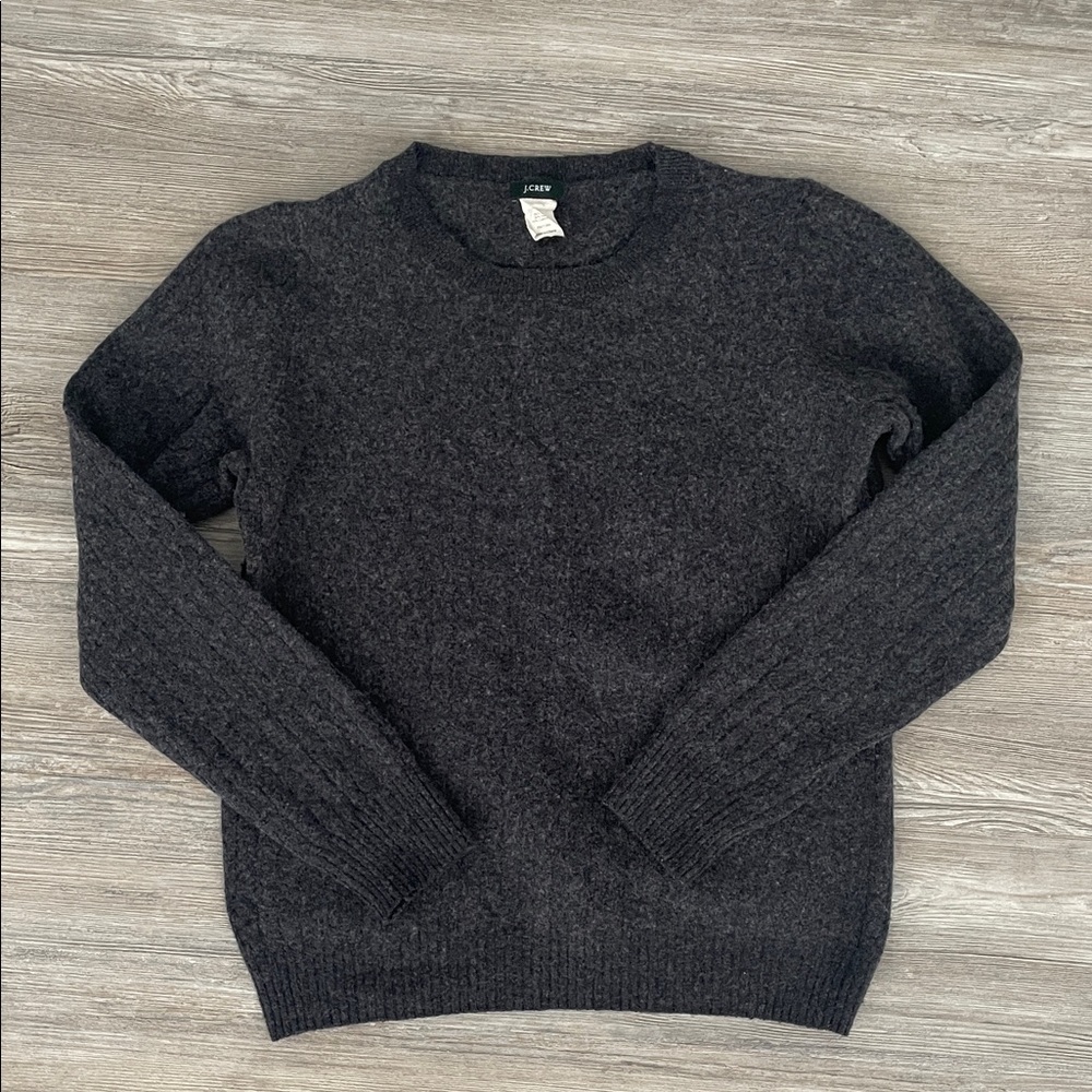 J. Crew Women Dark Gray Crewneck Sweater